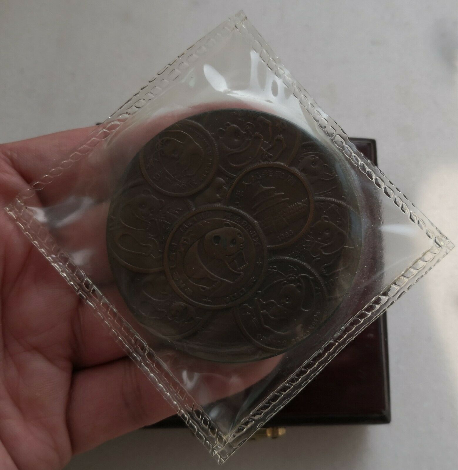 Shanghai Mint:1991 China PANDA 10TH ANNIVERSARY Copper medal with original box - Fresh Stock Dated February 2026