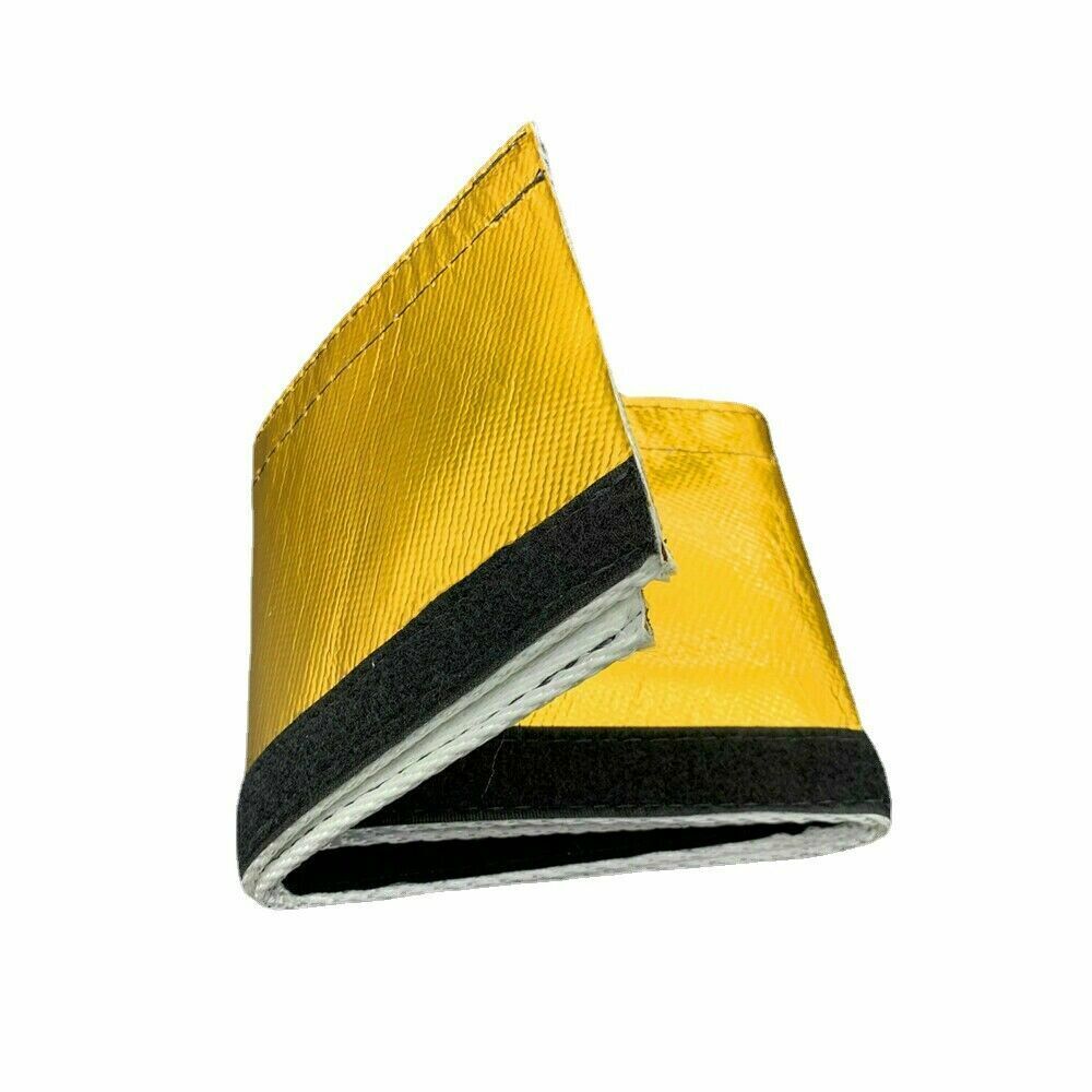 Heat Shield Sleeve Gold Fiberglass Insulated Wire Hose Cover Wrap Loom ½