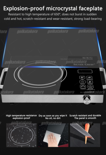 Electric Single Induction Cooker 3500W Cooktop Digital Hot Plate With Handle US - Fresh Stock Dated December 2025