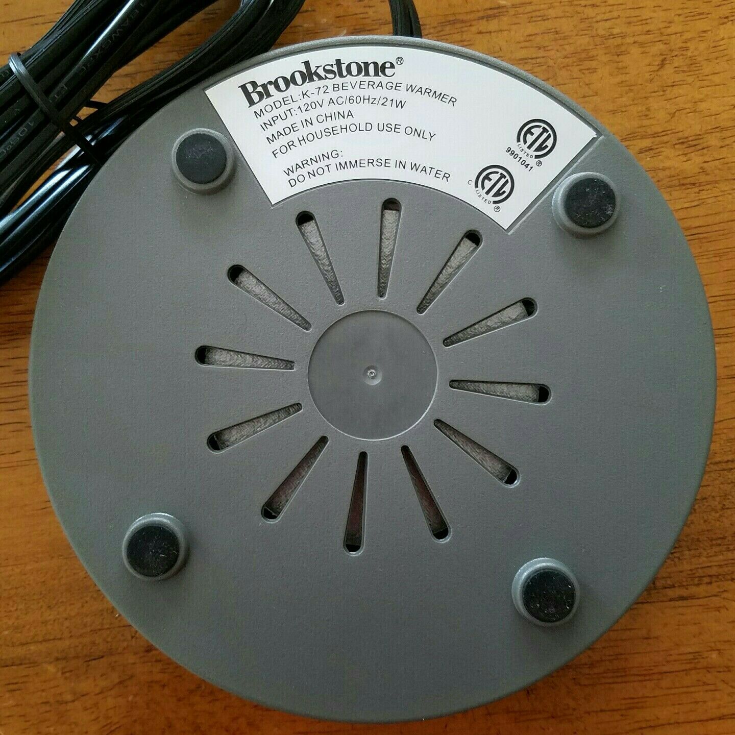 Brookstone Beverage Warmer w/ Hi and Low Settings K-72 New Open Box - Fresh Stock Dated February 2026