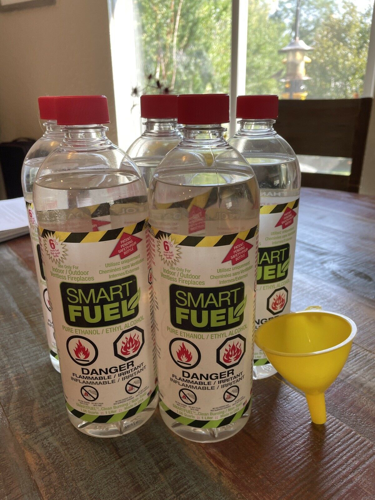 SMART FUEL Indoor Outdoor Burning Ventless Bio Ethanol Fireplace Fuel 6 Liter - Fresh Stock Dated December 2025