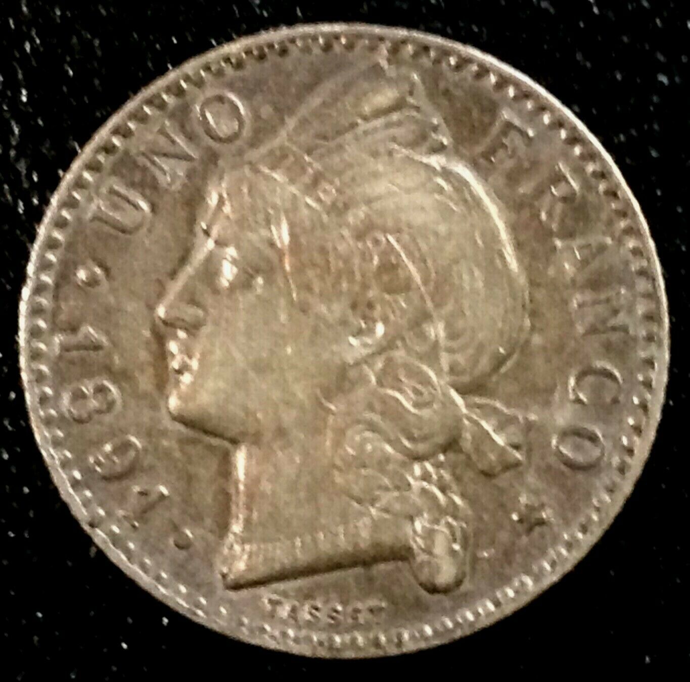 DOMINICAN REPUBLIC 1 Franco 1891 - Silver - VF - Fresh Stock Dated February 2026