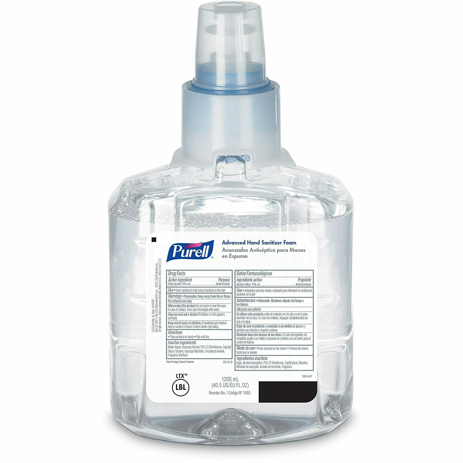 2 Purell Hand Sanitizer Foam Refill 1200ml 1905-02 Case of 2 Expire 2023 LTX-12 - Fresh Stock Dated February 2026