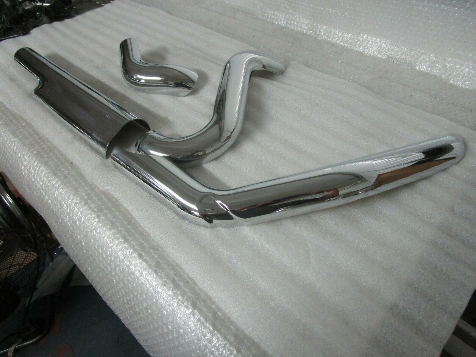 09-16 Harley Davidson Touring OEM Chrome Exhaust Heat Shields - Fresh Stock Dated February 2026