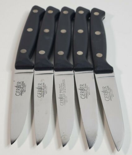 Gerber Balance Plus Kitchen Knife 5 Piece Parer Utility Steak Cutting Knives - Fresh Stock Dated December 2025