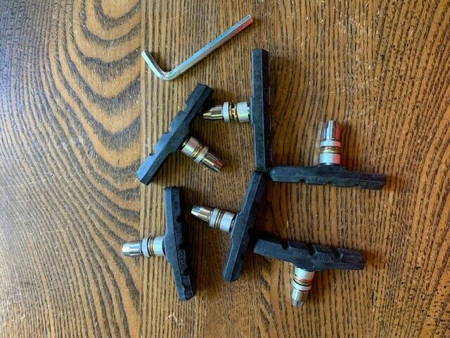 Bike Brake Pads Set, 3 Pairs Road Mountain Bicycle V-Brake Blocks Shoes - Fresh Stock Dated February 2026