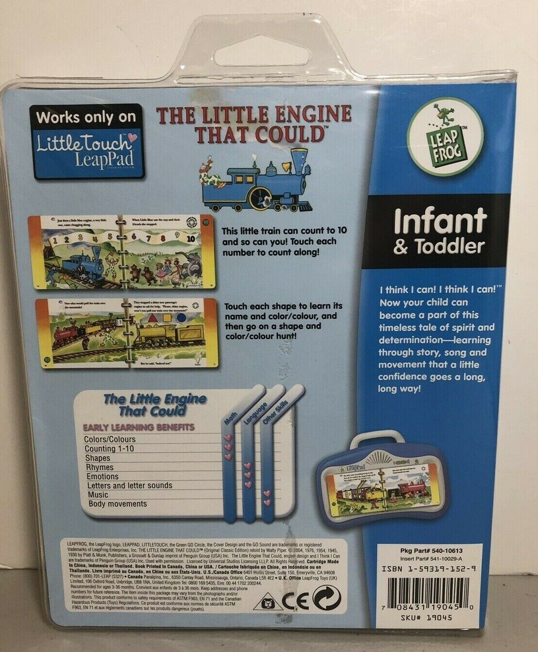 LEAPFROG - LITTLE ENGINE THAT COULD LITTLE TOUCH LIBRARY  By Watty Piper - Fresh Stock Dated February 2026