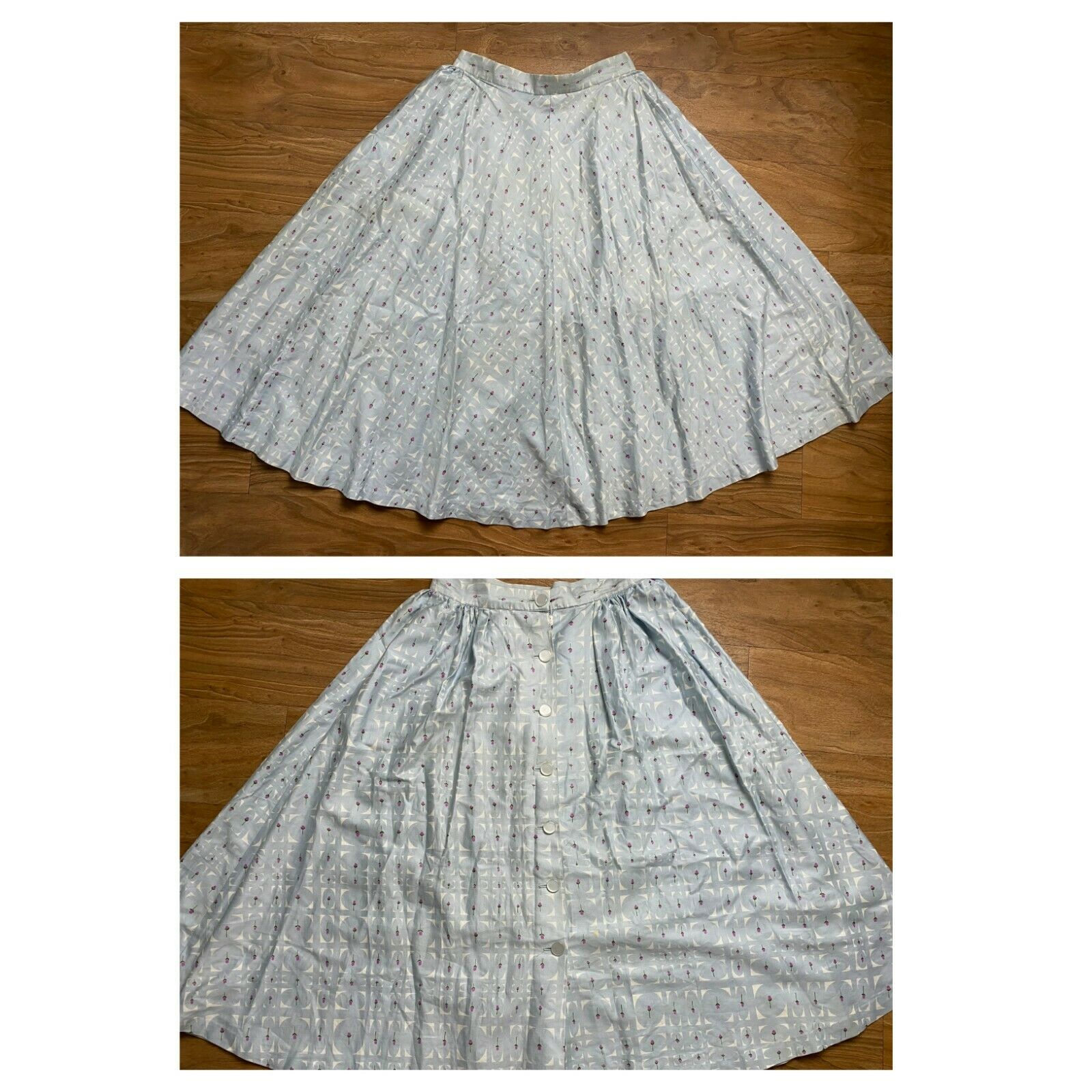 9 pc Vintage clothing Lot 1950s 60s 70s full pencil floral SKIRTS Pinup RAB s/m - Fresh Stock Dated February 2026