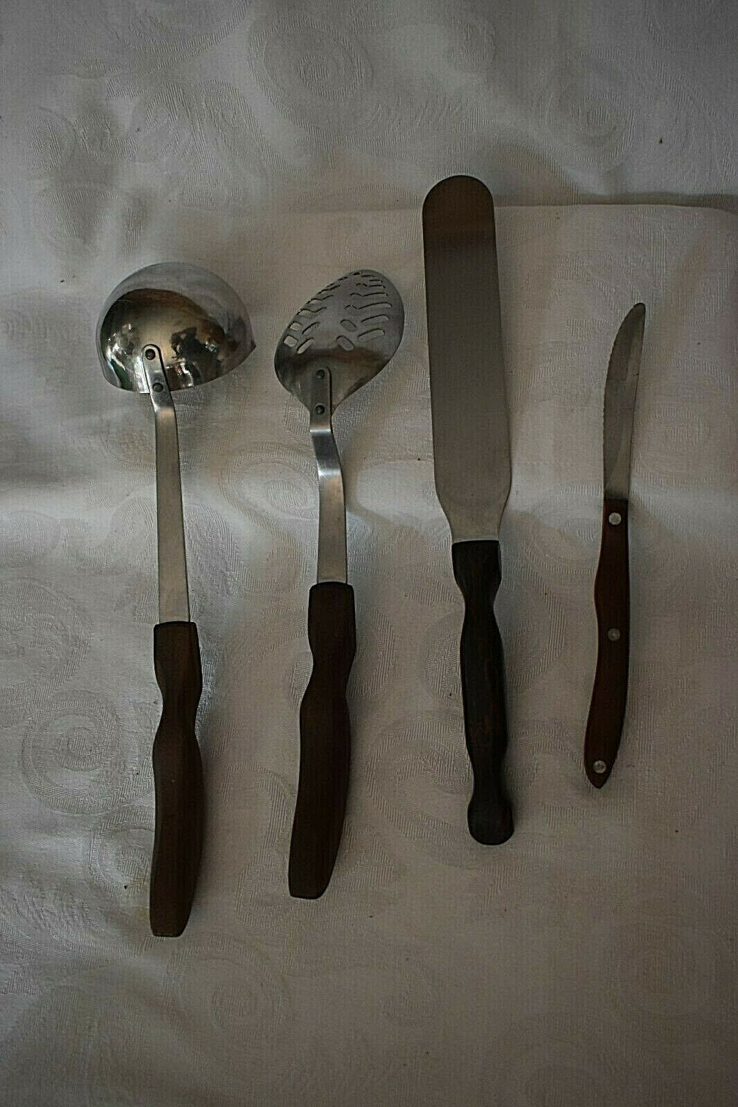 Cutco Utensils Lot #15 Ladle,#13 Spoon,#1028 Spreader & Knife 4 pieces in all - Fresh Stock Dated December 2025