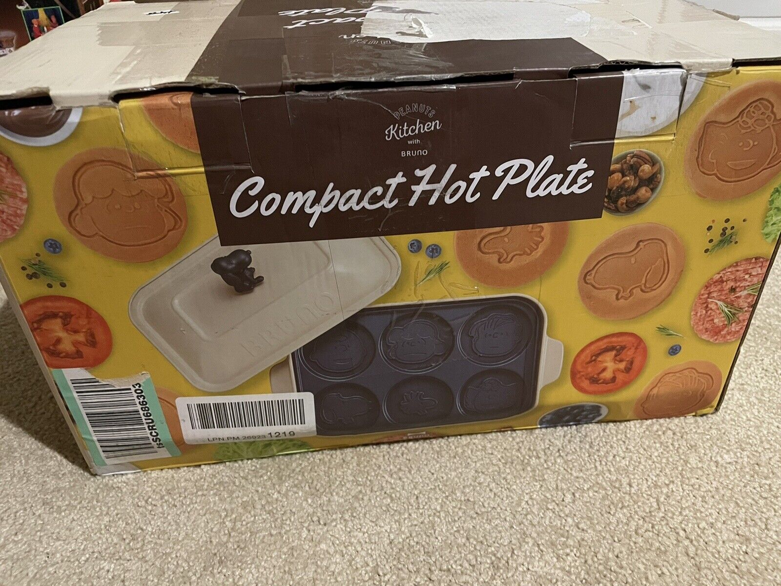 BRUNO Compact Hot plate- Peanuts edition - Fresh Stock Dated February 2026