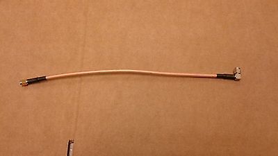 M17/128-RG400  SMA  male / SMA  male  R/A Coaxial Cable    1 Foot - Fresh Stock Dated December 2025