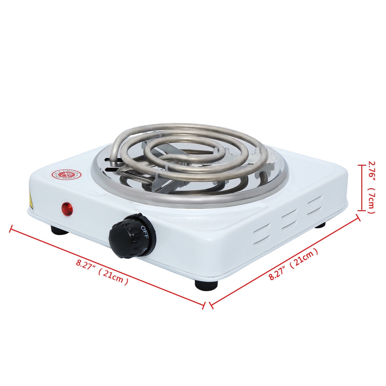 Commercial Portable Electric Single Hot Plate Burner 1000 Watt Cooking Stove - Fresh Stock Dated February 2026