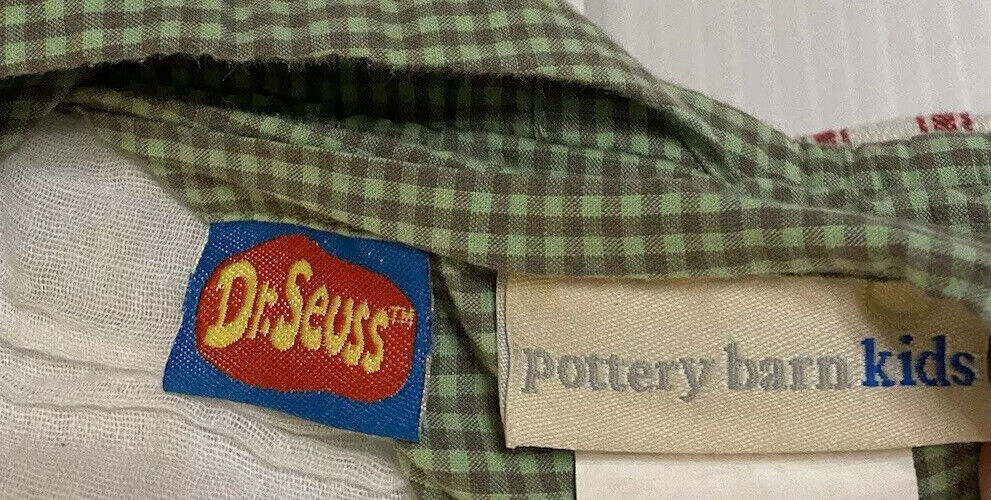 Pottery Barn Kids Dr. Seuss Cat In The Hat Quilted Standard Sham EUC 19” x 26” - Fresh Stock Dated February 2026