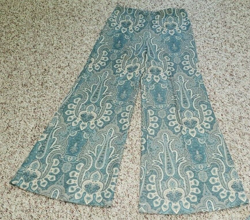 VTG ACT III BELL BOTTOMS & MATCHING MAXI SKIRT SIZE 10 HIPPY ERA PAISLEY BOHO - Fresh Stock Dated February 2026