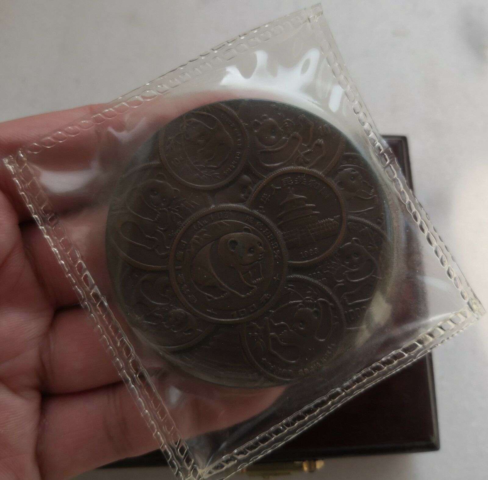 Shanghai Mint:1991 China PANDA 10TH ANNIVERSARY Copper medal with original box - Fresh Stock Dated February 2026