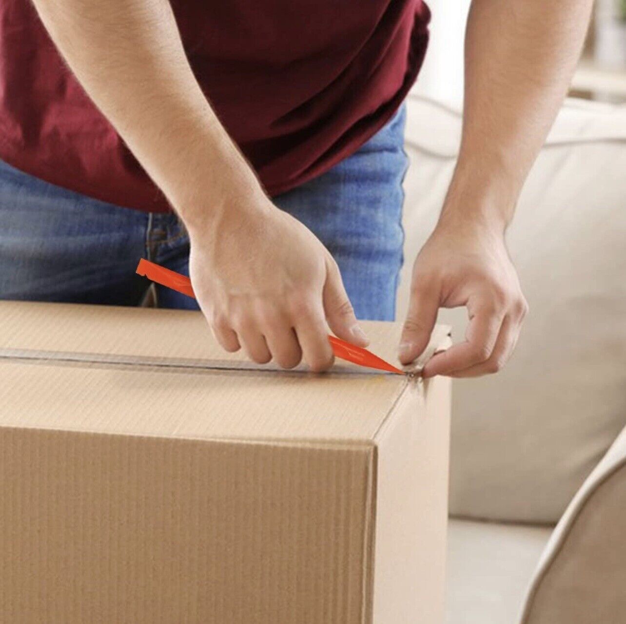 6Pcs Plastic Scraper Cleaning Tool Carbon Fiber Lottery Ticket Scratcher Tool - Fresh Stock Dated February 2026