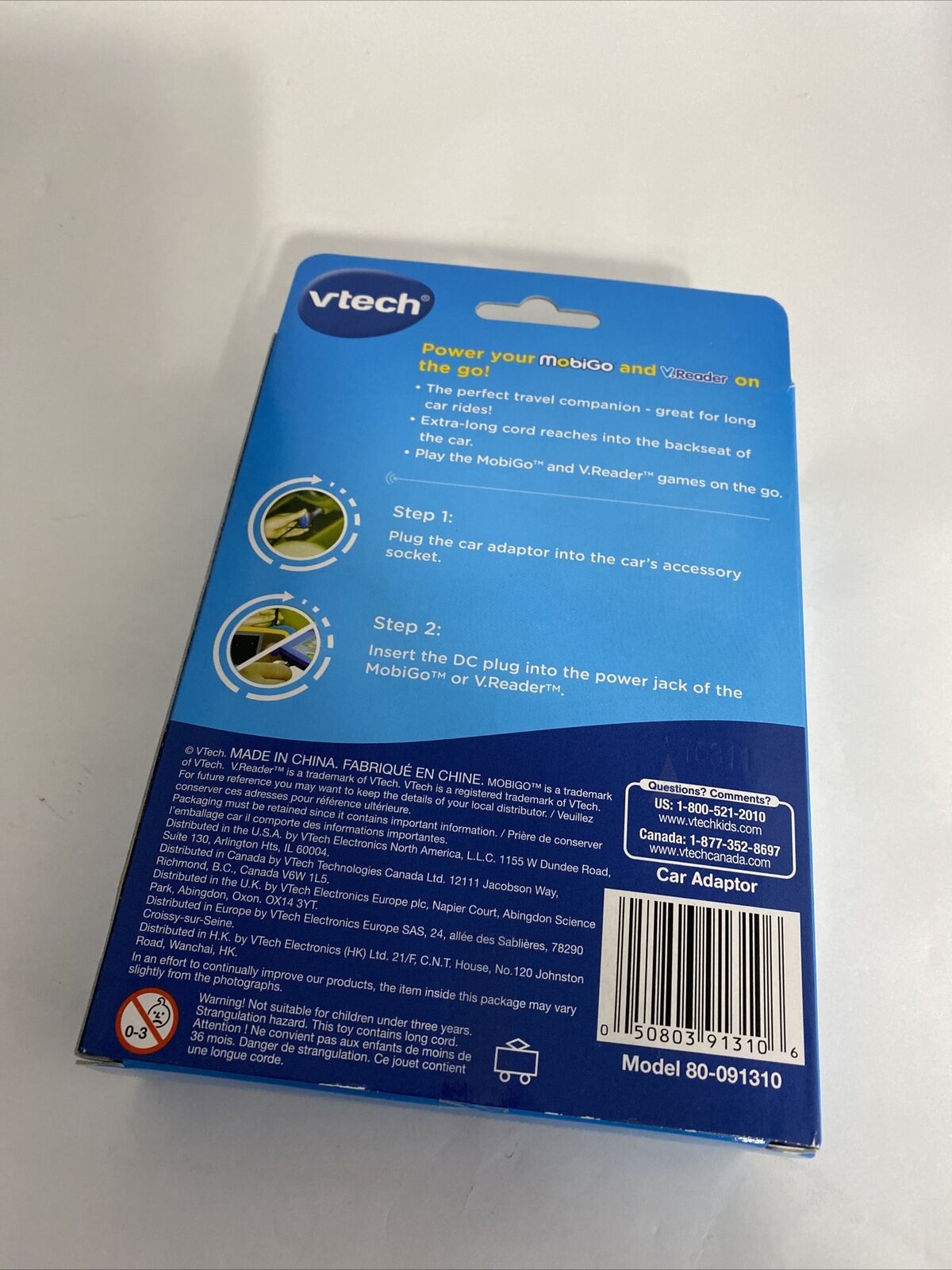 NEW VTech Car Adaptor | Use with all compatible VTech Products Mobigo V-Reader - Fresh Stock Dated February 2026