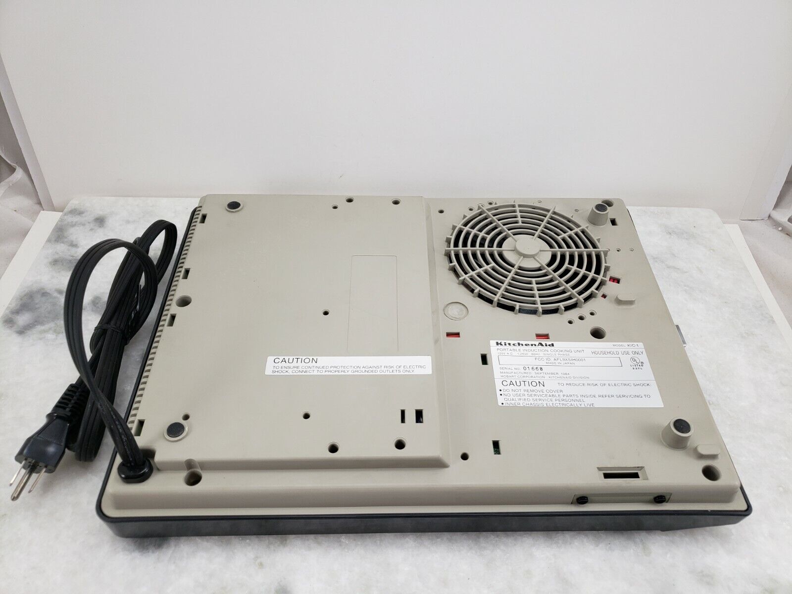 Kitchenaid Portable Induction Cooking Unit, Rare, Vintage, Model KIC1, 1984 - Fresh Stock Dated February 2026
