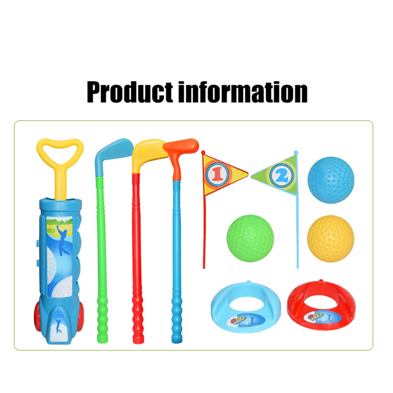 Golf Pro Set Toy for Kids Toddlers Golf Foot Piano Mat 32