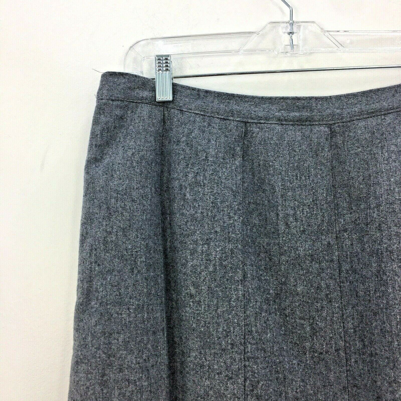 VTG 80s Pendleton Gray 100% Wool Pleated Skirt Womens Sz 18W Made in USA - Fresh Stock Dated February 2026