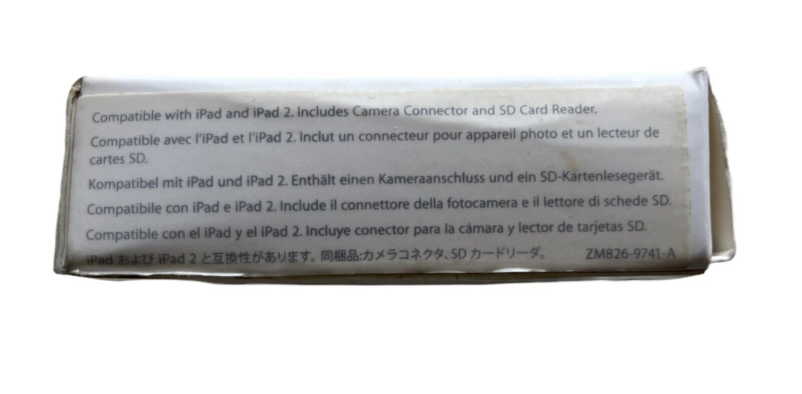 Apple iPad Camera Connection Kit - Adaptors A1358 & A1362 NEW in box w/booklet - Fresh Stock Dated February 2026