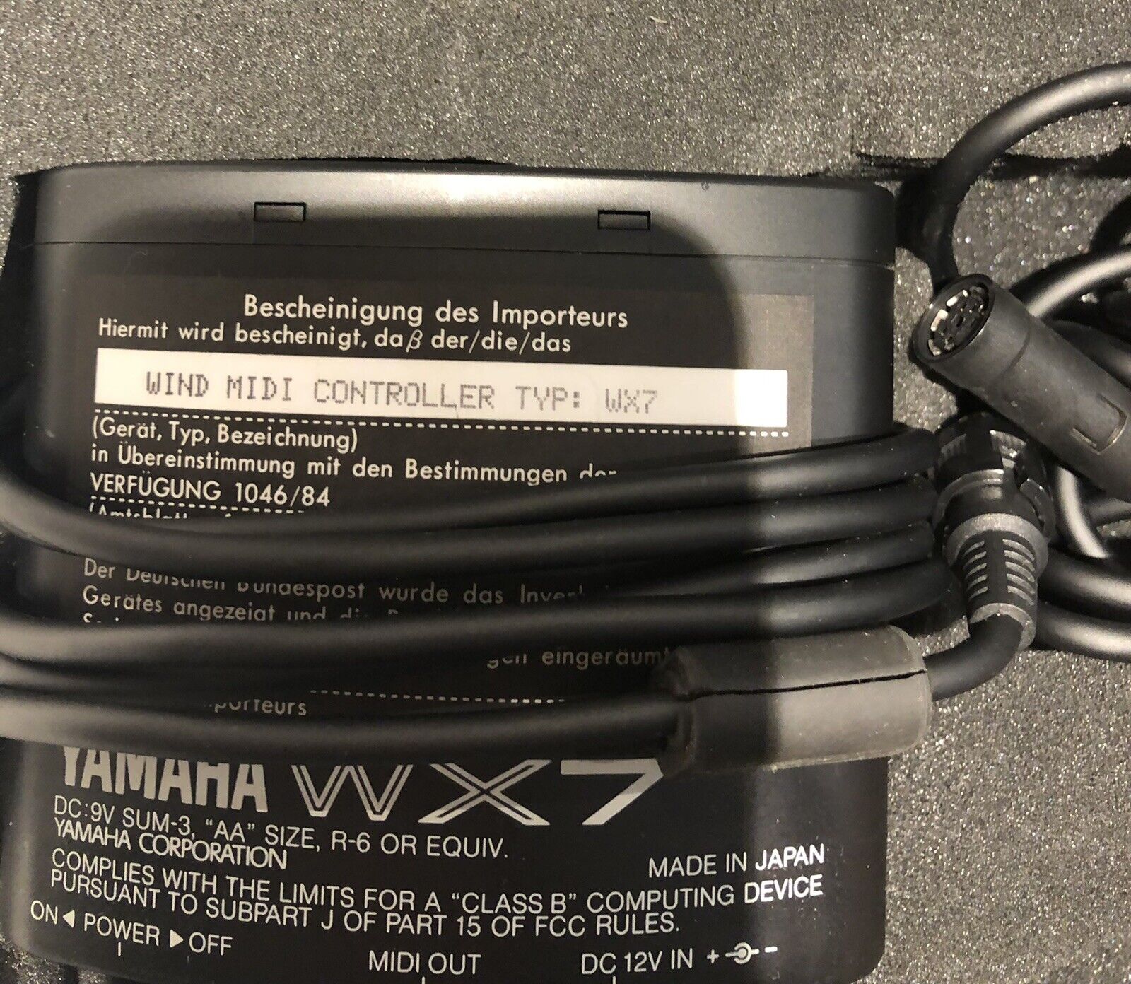 Yamaha WX7 Vintage Midi Wind Controller 1980s Synthesizer - Fresh Stock Dated February 2026