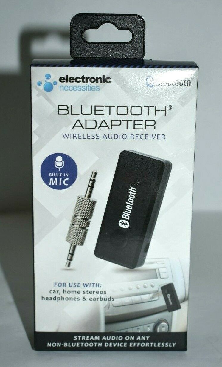 Rechargable Wireless bluetooth car receiver audio aux adapter - Fresh Stock Dated December 2025
