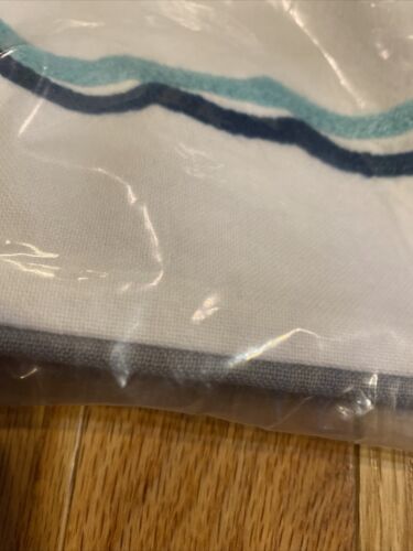 New Pottery Barn Teen Pillow Cover Embroidered Paris Icons 18 X 18 Linen - Fresh Stock Dated December 2025