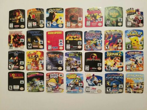 Mario Kart 64 N64 Cartridge Replacement Game Label Sticker Nintendo - Fresh Stock Dated December 2025