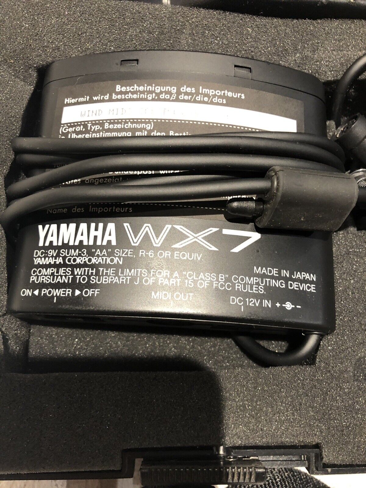 Yamaha WX7 Vintage Midi Wind Controller 1980s Synthesizer - Fresh Stock Dated February 2026