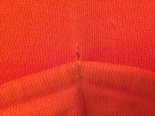 M Vintage FRENCH Eroica FLOCKED CYCLING JERSEY Orange CYCLES ROBERT Sarrians - Fresh Stock Dated December 2025