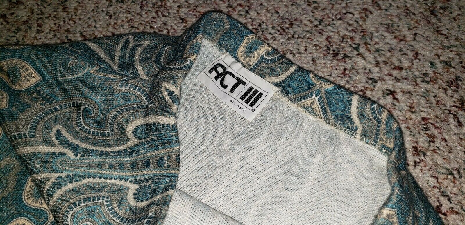 VTG ACT III BELL BOTTOMS & MATCHING MAXI SKIRT SIZE 10 HIPPY ERA PAISLEY BOHO - Fresh Stock Dated February 2026