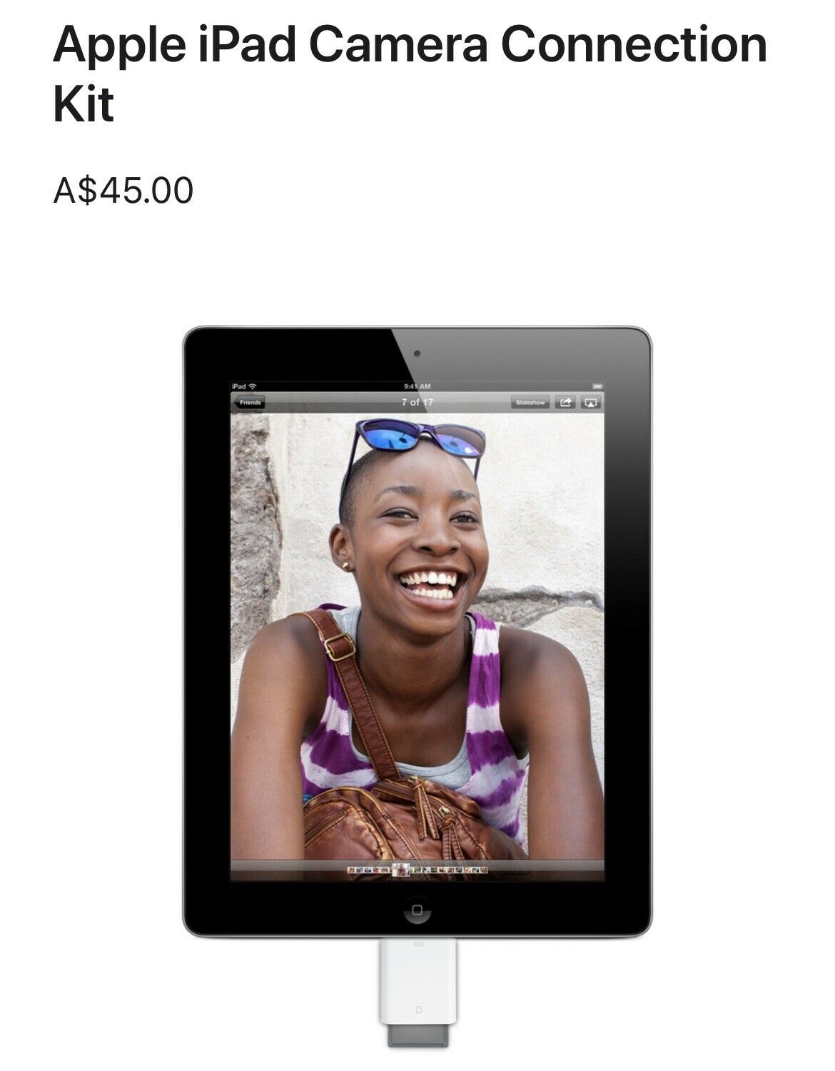 Apple iPad Camera Connection Kit - Adaptors A1358 & A1362 NEW in box w/booklet - Fresh Stock Dated February 2026