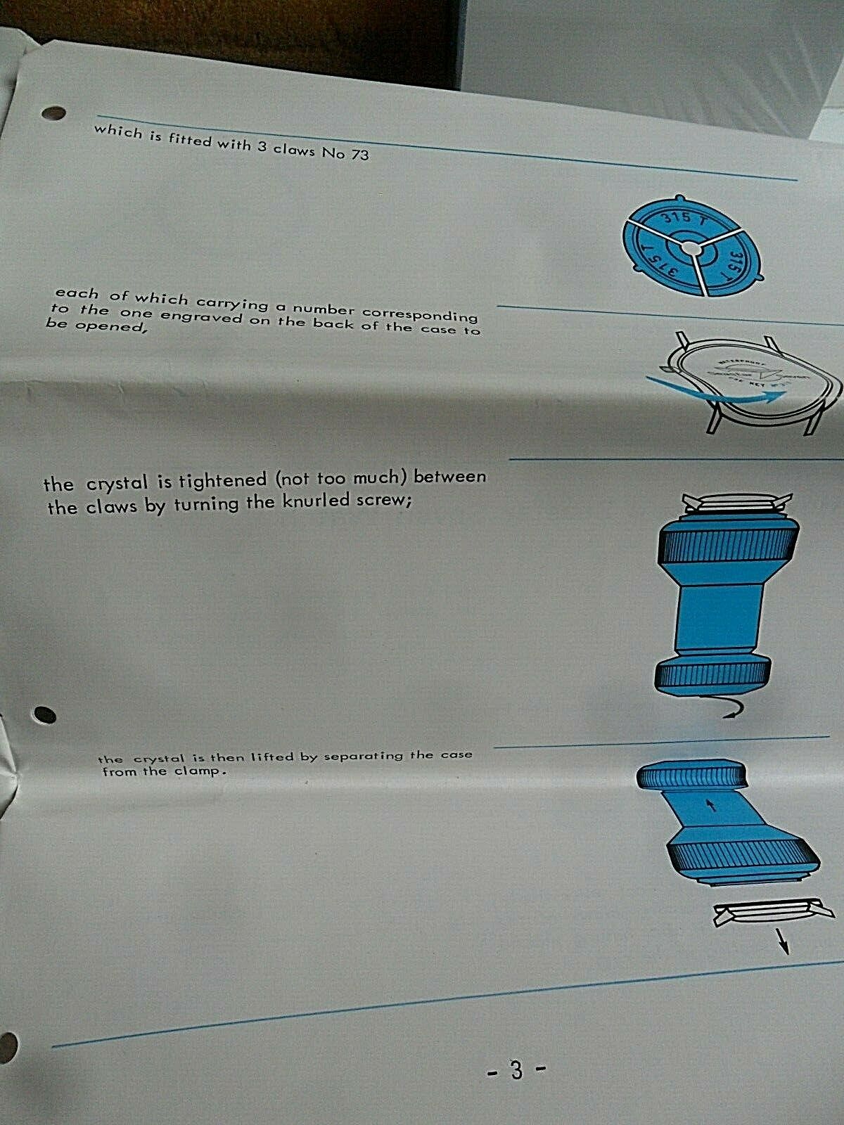 Vintage 1970's Tissot Seastar Seven 7 Watch Case Opener Tool Box Set Watchmaker - Fresh Stock Dated December 2025