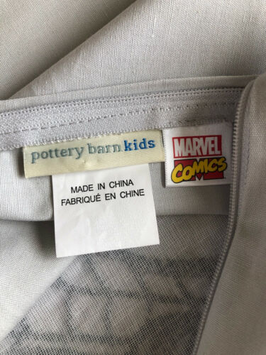 Pottery Barn Kids Spiderman Pillow Cover NEW Marvel Lumbar 14 x 36 Gray Red Blue - Fresh Stock Dated December 2025