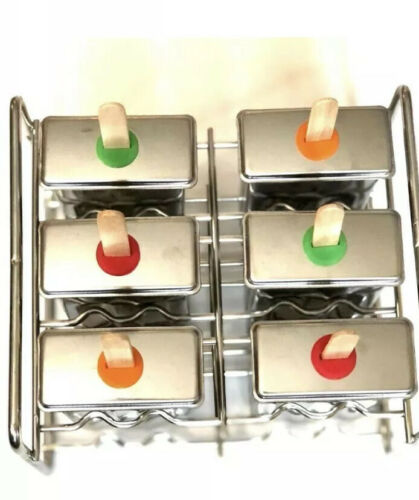 Stainless Steel Popsicle Molds BPA Free/Eco Friendly Rust Free Popsicle Set Of 6 - Fresh Stock Dated February 2026