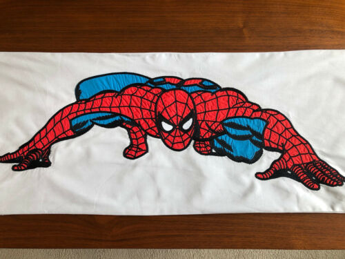 Pottery Barn Kids Spiderman Pillow Cover NEW Marvel Lumbar 14 x 36 Gray Red Blue - Fresh Stock Dated December 2025