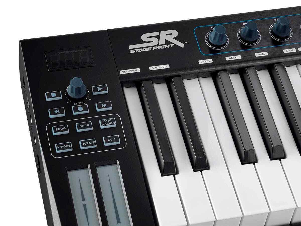 Monoprice SRK49 USB MIDI Keyboard Controller with 8 Velocity-Sensitive RGB Pads - Fresh Stock Dated February 2026