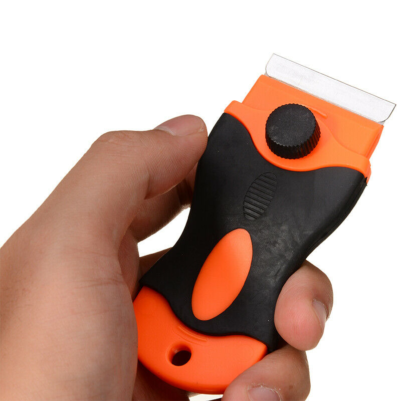 100Pcs Plastic Razor Blades Scraper Edged Sticker Removal Glass Window Clean USA - Fresh Stock Dated February 2026