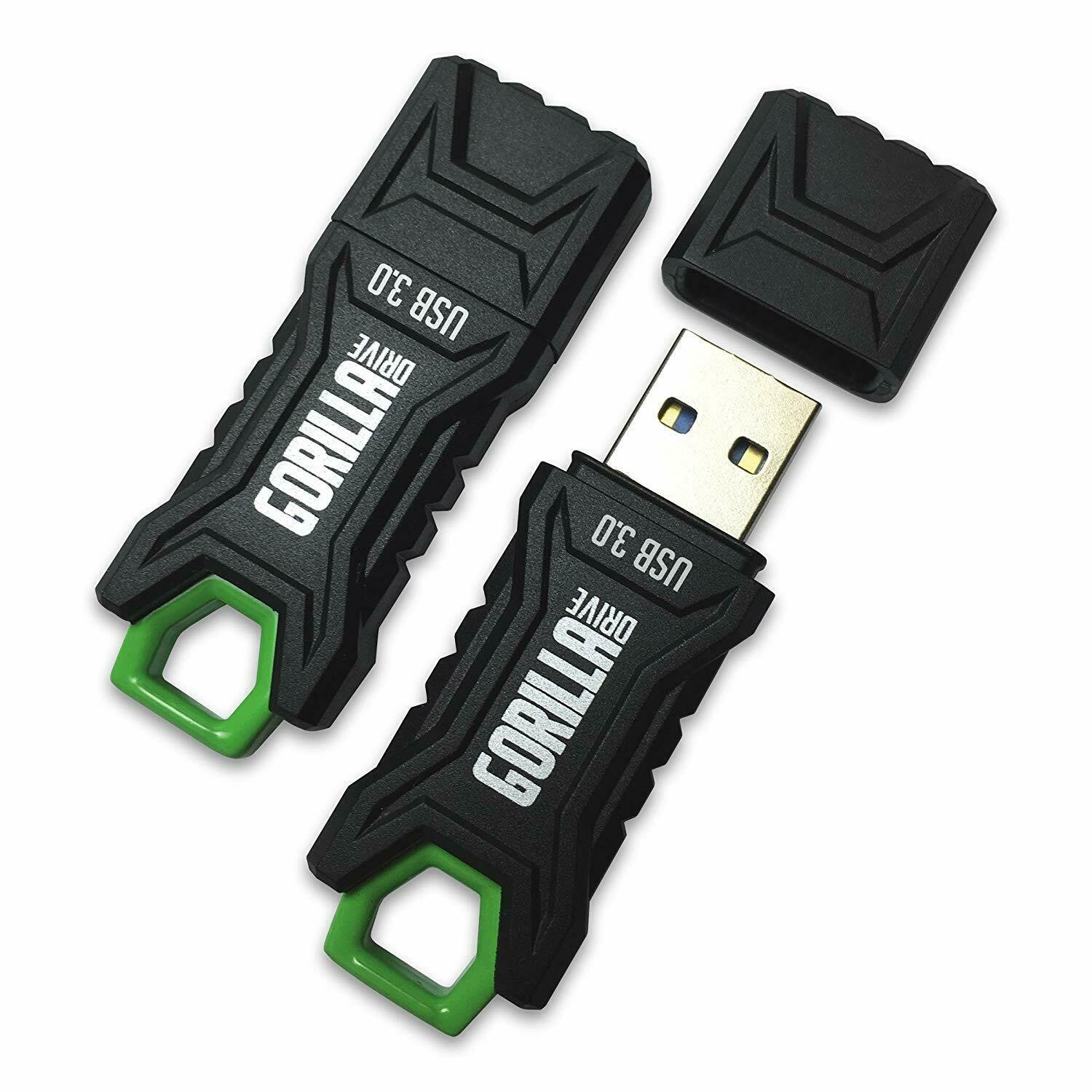 Gorilla Rugged 64GB USB Flash Drive 3.0 Durable Impact Water Resistant Fast 2 PK - Fresh Stock Dated February 2026