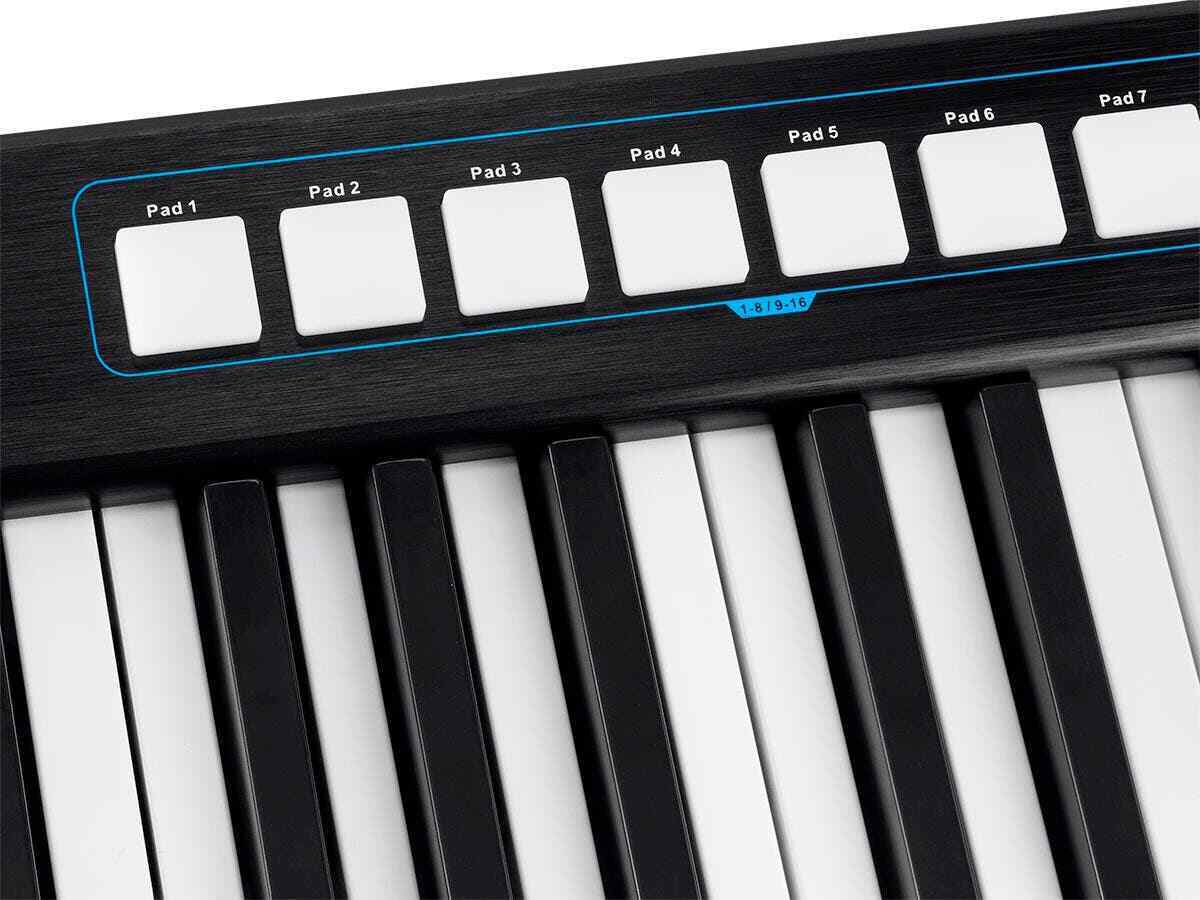 Monoprice SRK49 USB MIDI Keyboard Controller with 8 Velocity-Sensitive RGB Pads - Fresh Stock Dated February 2026