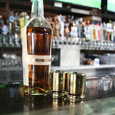 Caliber Gourmet 50 Caliber Shot Glasses - Set of 2, Gold - Fresh Stock Dated February 2026