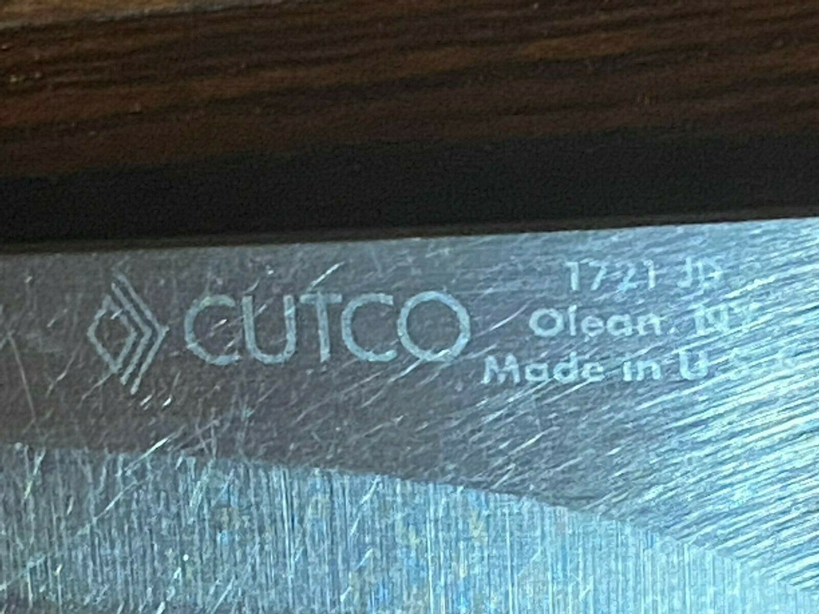 Cutco Trimmer Knife 1721 JD Classic Brown Handle Made in USA - Fresh Stock Dated December 2025