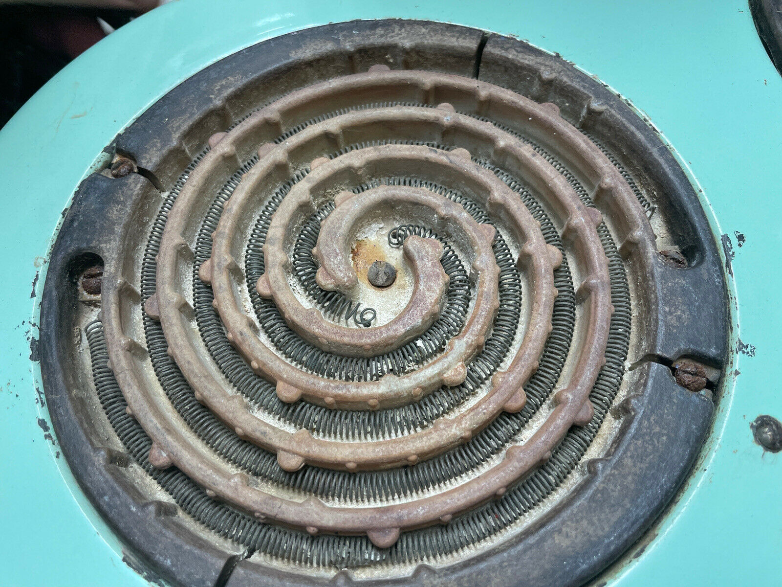 VINTAGE WESTINGHOUSE 2 BURNER ELEC HOT PLATE Blue PORCELAIN TOP RETRO **WORKS - Fresh Stock Dated February 2026