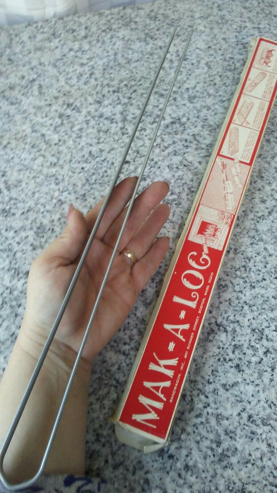 Vintage Newspaper Log Making Tool Mak A Log - Fresh Stock Dated December 2025