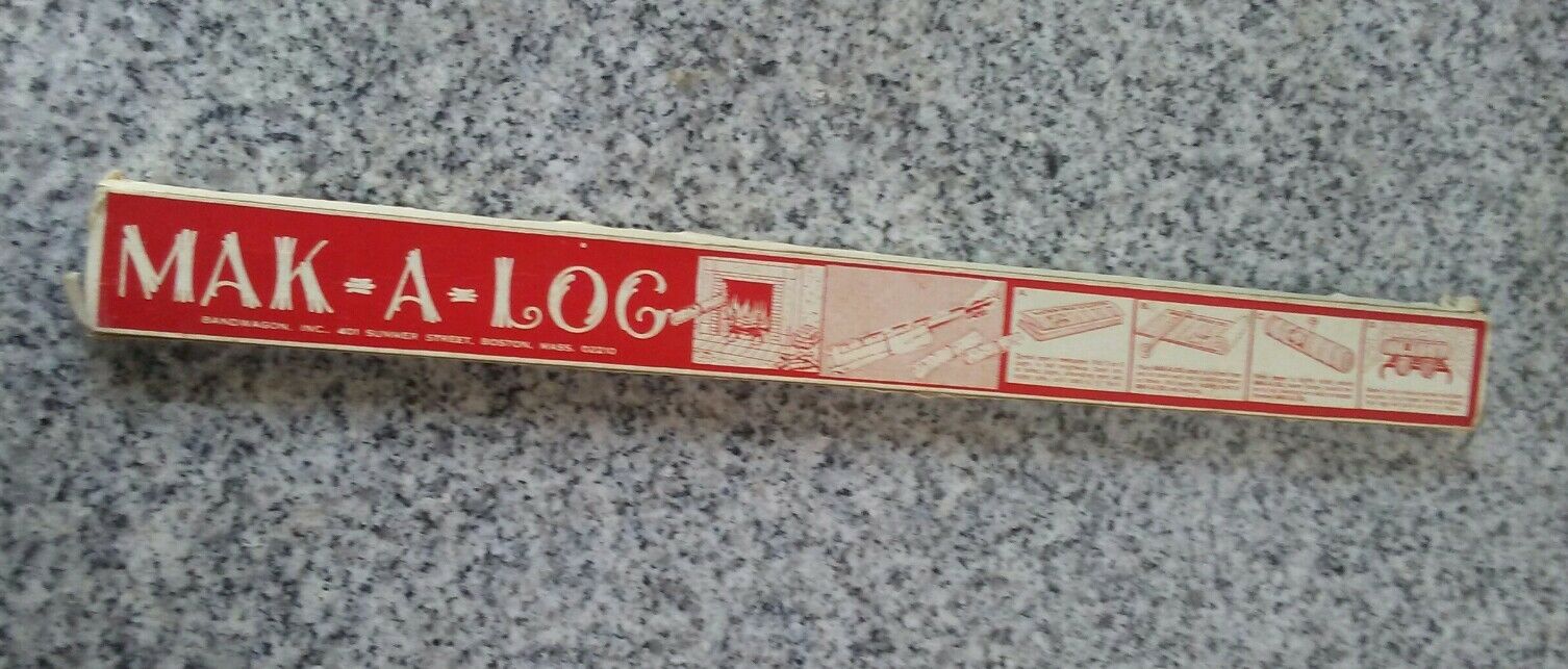 Vintage Newspaper Log Making Tool Mak A Log - Fresh Stock Dated December 2025