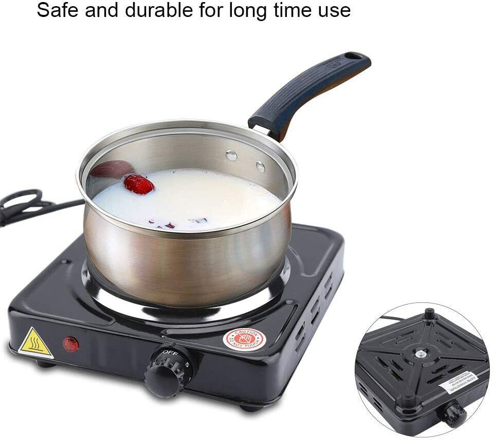 New 1000W Portable Single Electric Hot Plate Cooker Hotplate Stove Home Caravan - Fresh Stock Dated February 2026