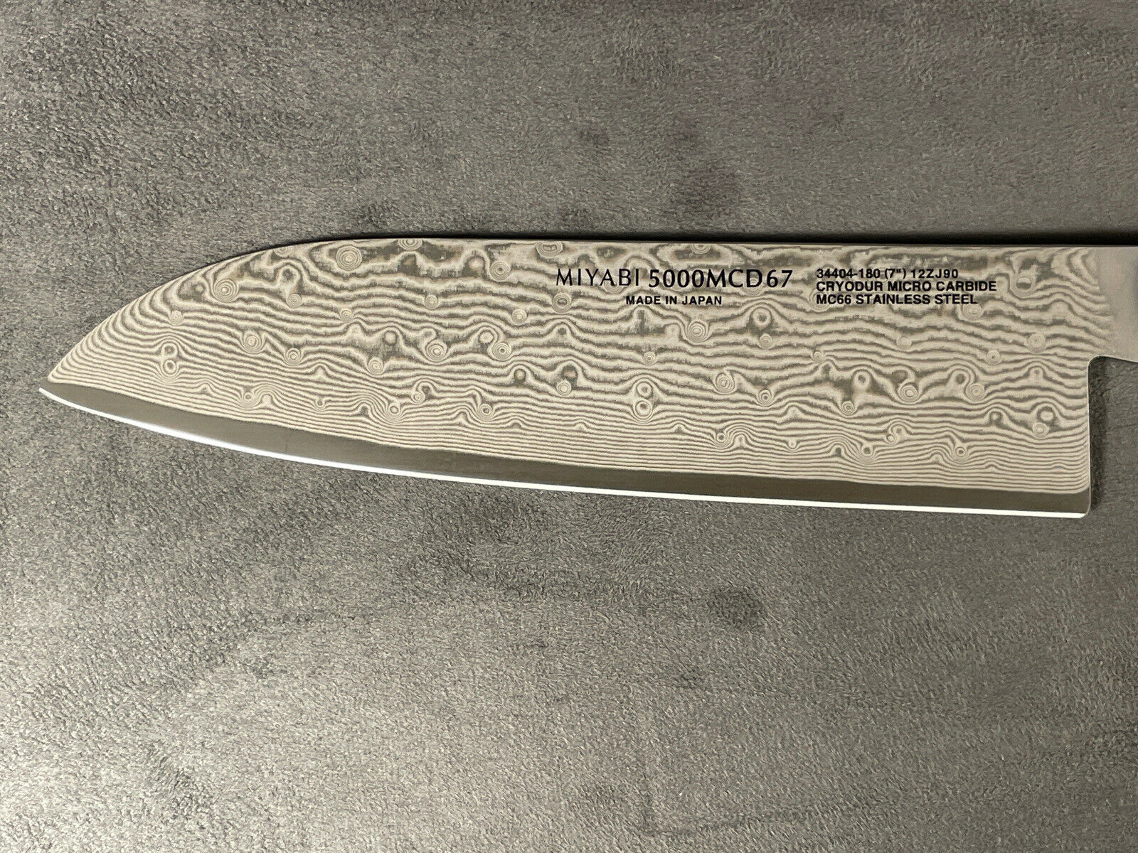 NEW  JA Henckels Zwilling MIYABI BLACK 7” FINE EDGE SANTOKU - Black Ash Handle - Fresh Stock Dated December 2025