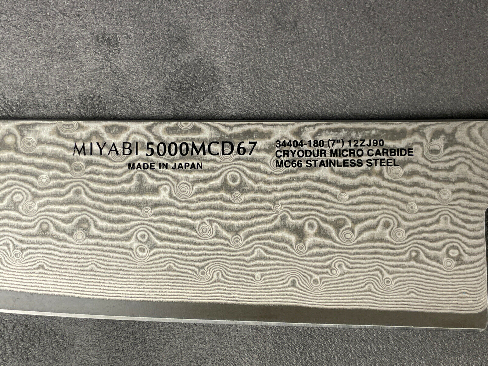 NEW  JA Henckels Zwilling MIYABI BLACK 7” FINE EDGE SANTOKU - Black Ash Handle - Fresh Stock Dated December 2025