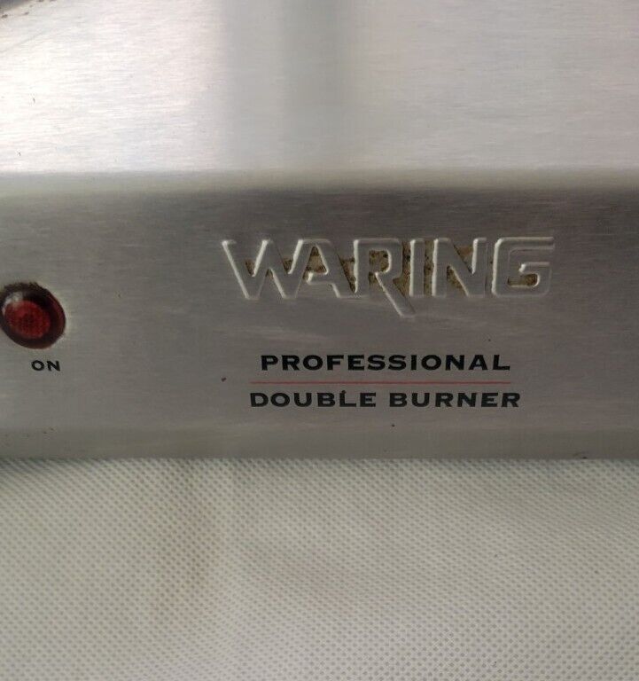 Waring DB60 Professional Double Burner Hot Plate Cast Iron 1800W - Fresh Stock Dated February 2026